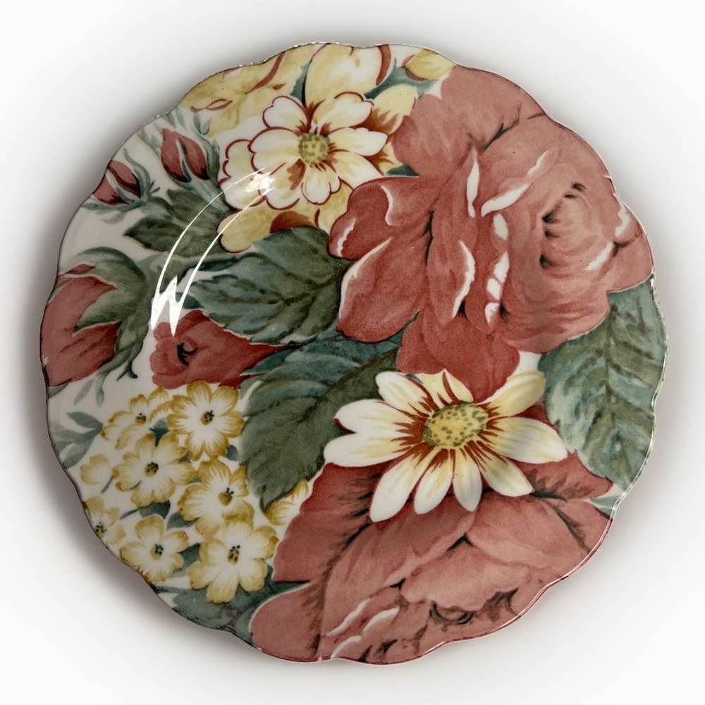 NIKKO English Garden Salad Lunch Plate 8 1/8 inch